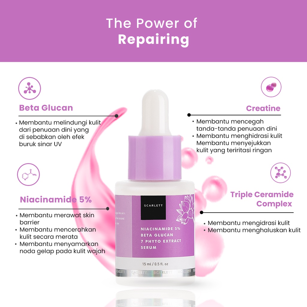 Scarlett Brightly Serum + Niacinamide 5% Serum