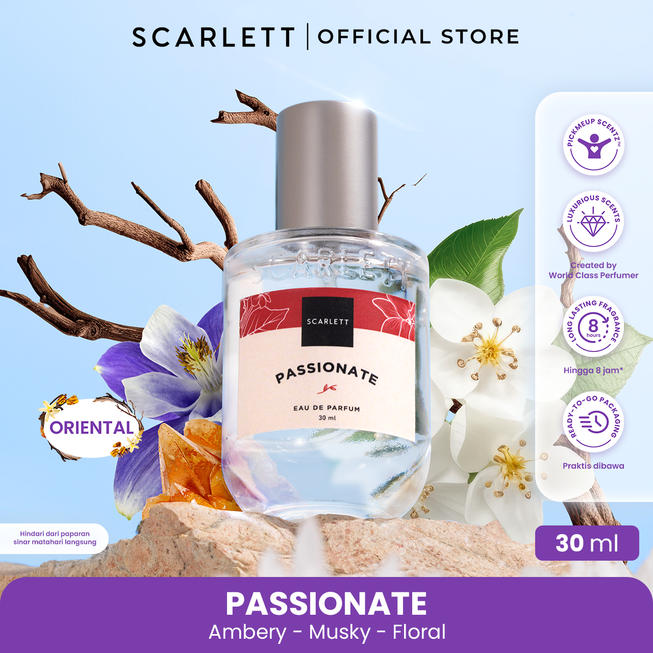 Scarlett Eau De Parfum size 30ml (Bundling 6)