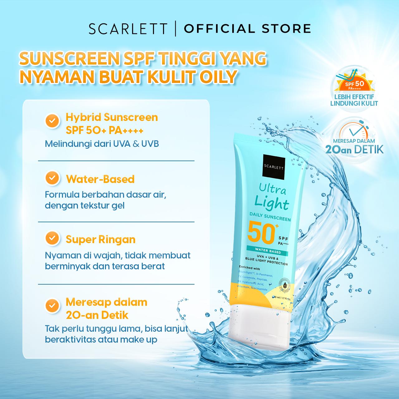Scarlett Ultra Light Daily Sunscreen 30ml