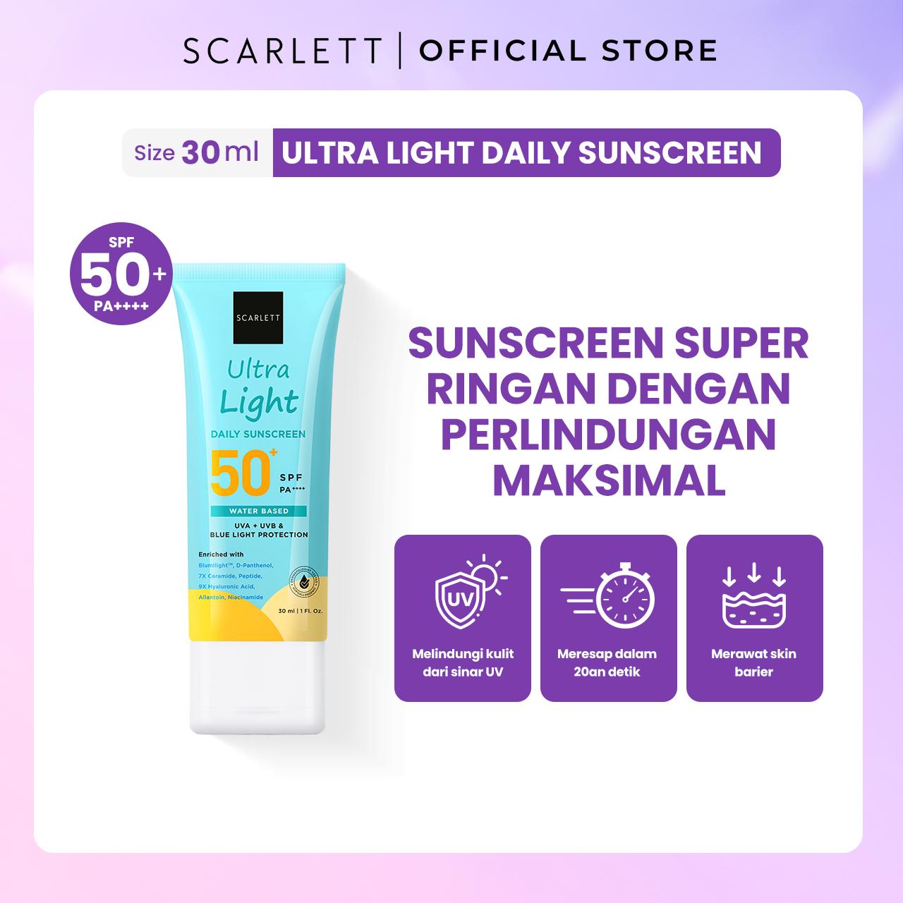 Scarlett Ultra Light Daily Sunscreen 30ml