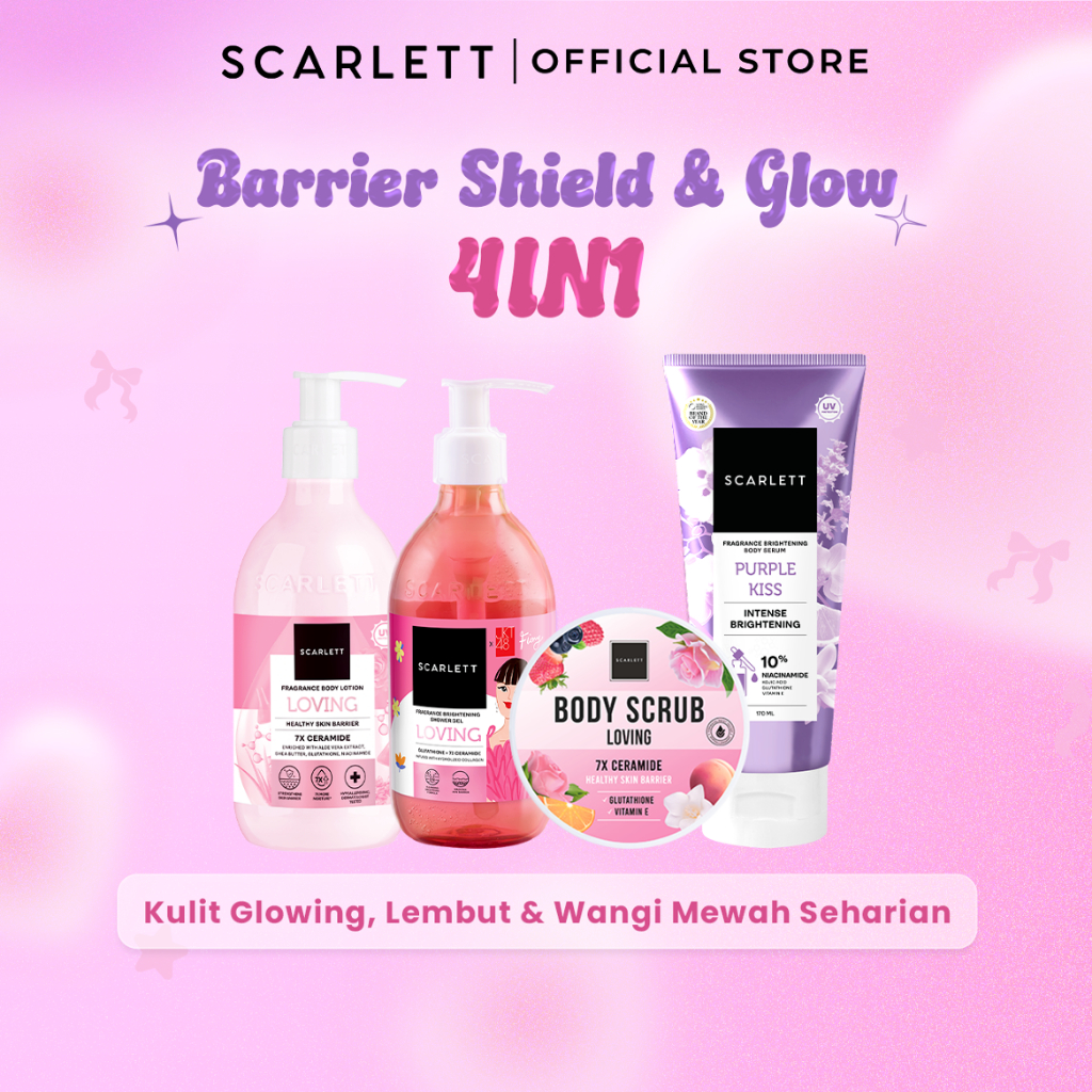 Scarlett 4in1 Bodycare Daily Routine Barrier Shield & Glow