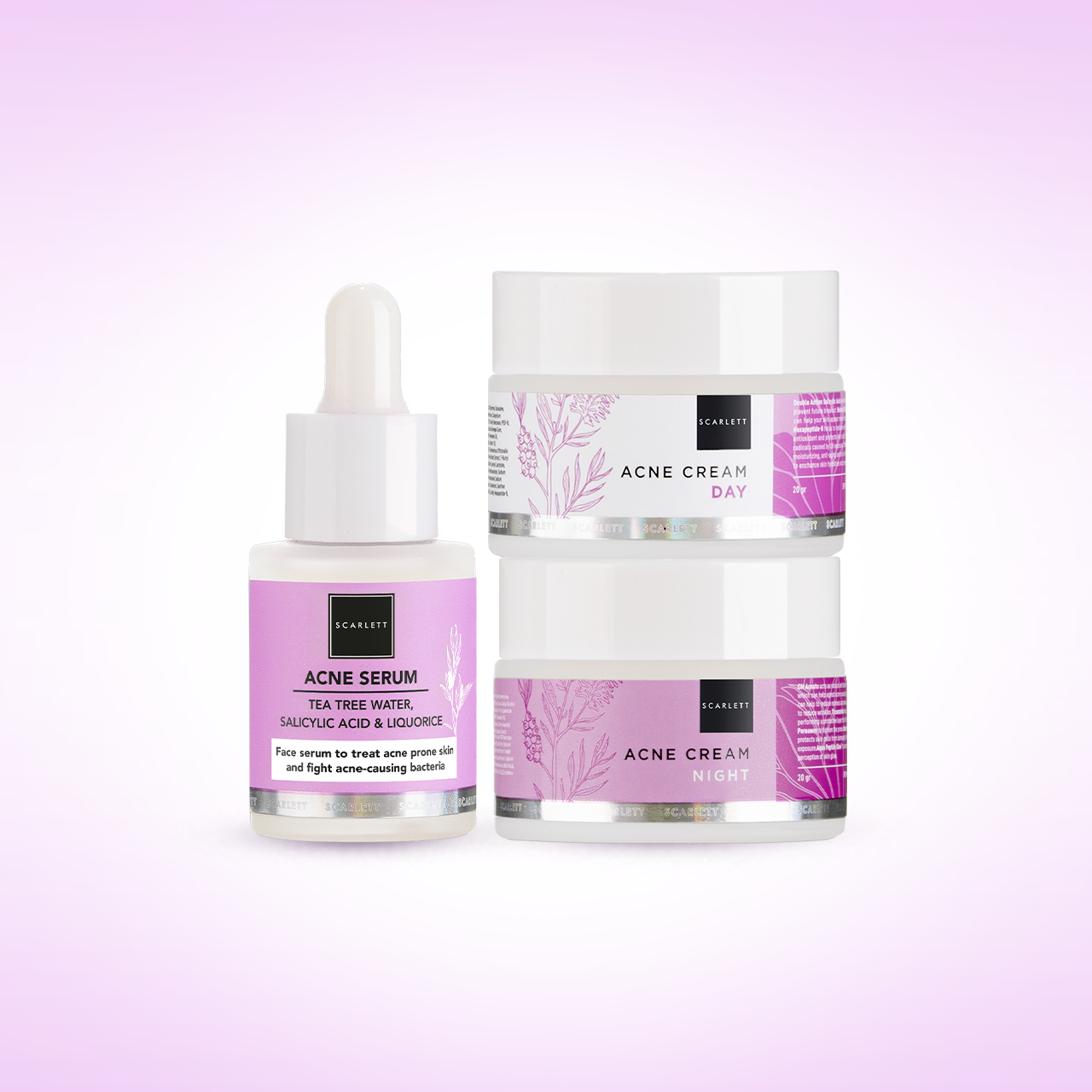 Scarlett Triple Combo Acne Facial Care Package