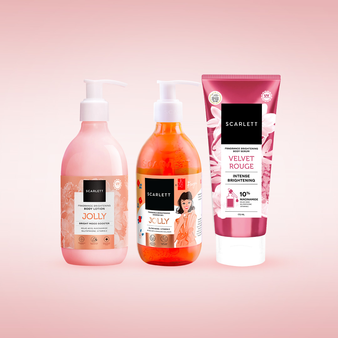 Scarlett Whitening Triple Combo Bodycare Bright & Calming