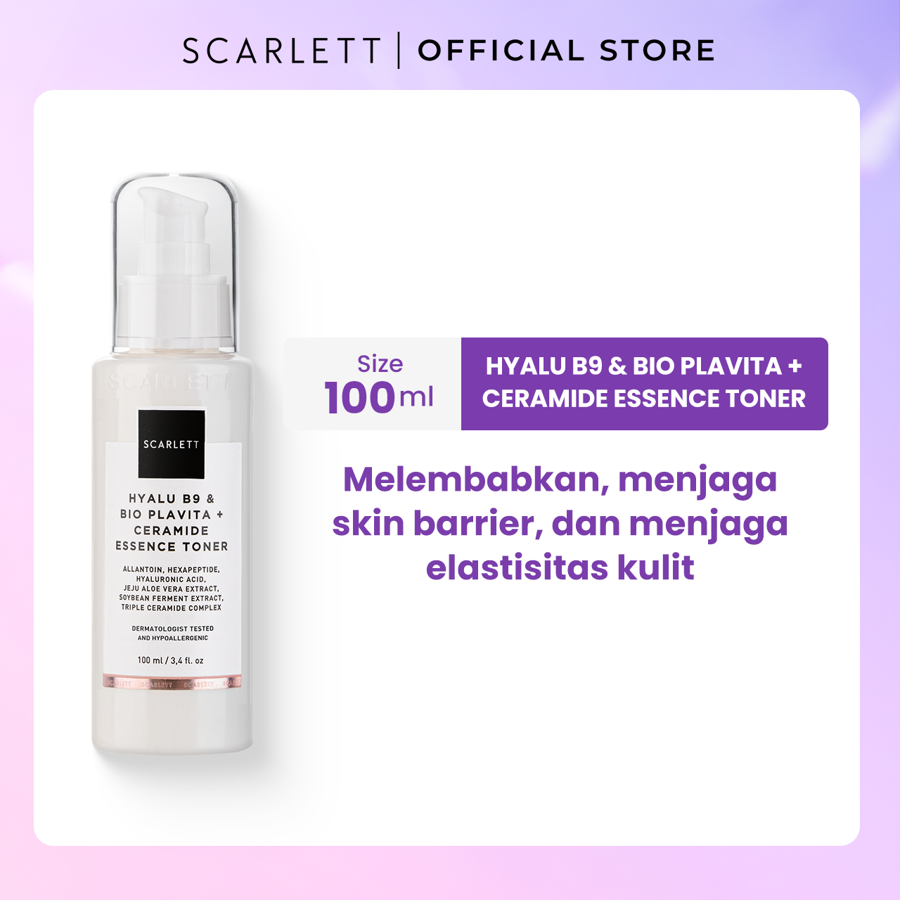 Scarlett Hyalu B9 + Bio Plavita & Ceramide Essence Toner