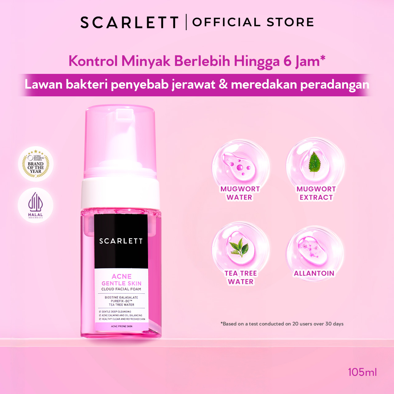 Scarlett Acne Cloud Facial Foam