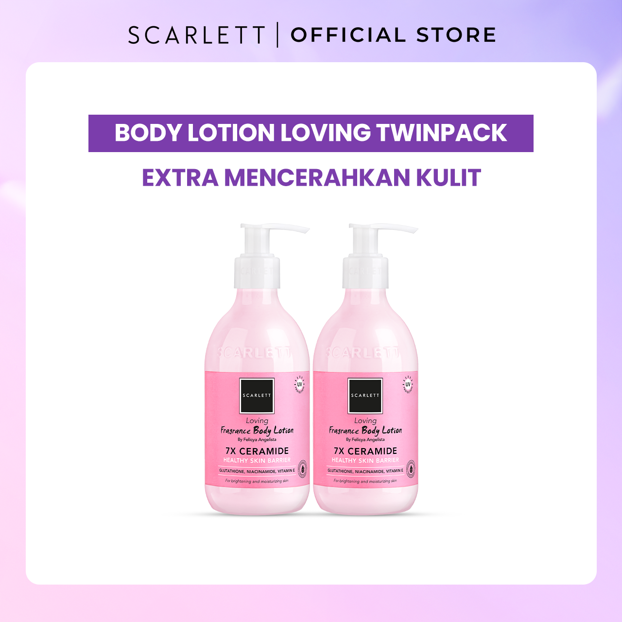 Scarlett Loving Body Lotion Twin Pack