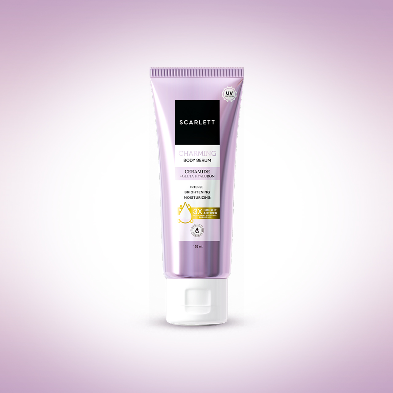 Scarlett Body Serum Tube Charming - Kemasan 170ml