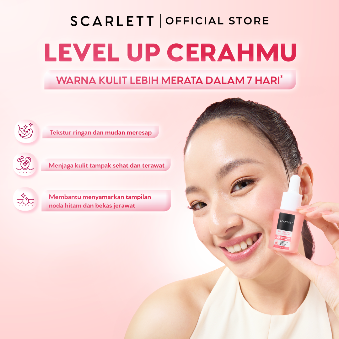 SCARLETT NEW FORMULA Brightly Ever After Serum - Brightening Serum Niacinamide Mencerahkan Wajah Melembapkan Wajah
