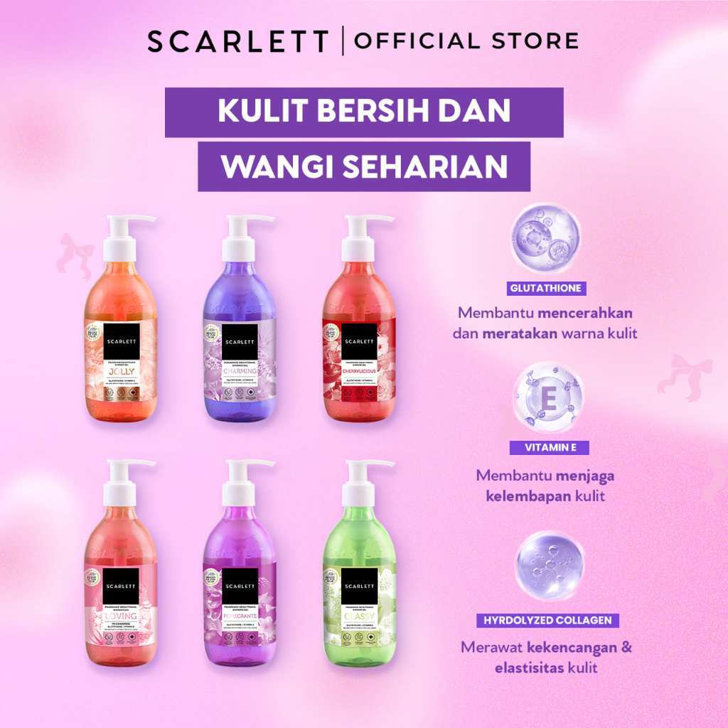 Scarlett Whitening Bundle Body Lotion + Shower Gel (Loving Booster)