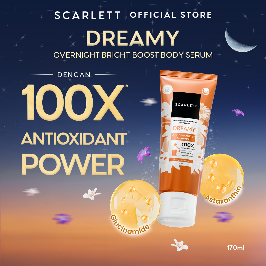 [NEW LAUNCH] SCARLETT GLUCINAMIDE Fragrance Brightening Body Serum Dreamy 170ml