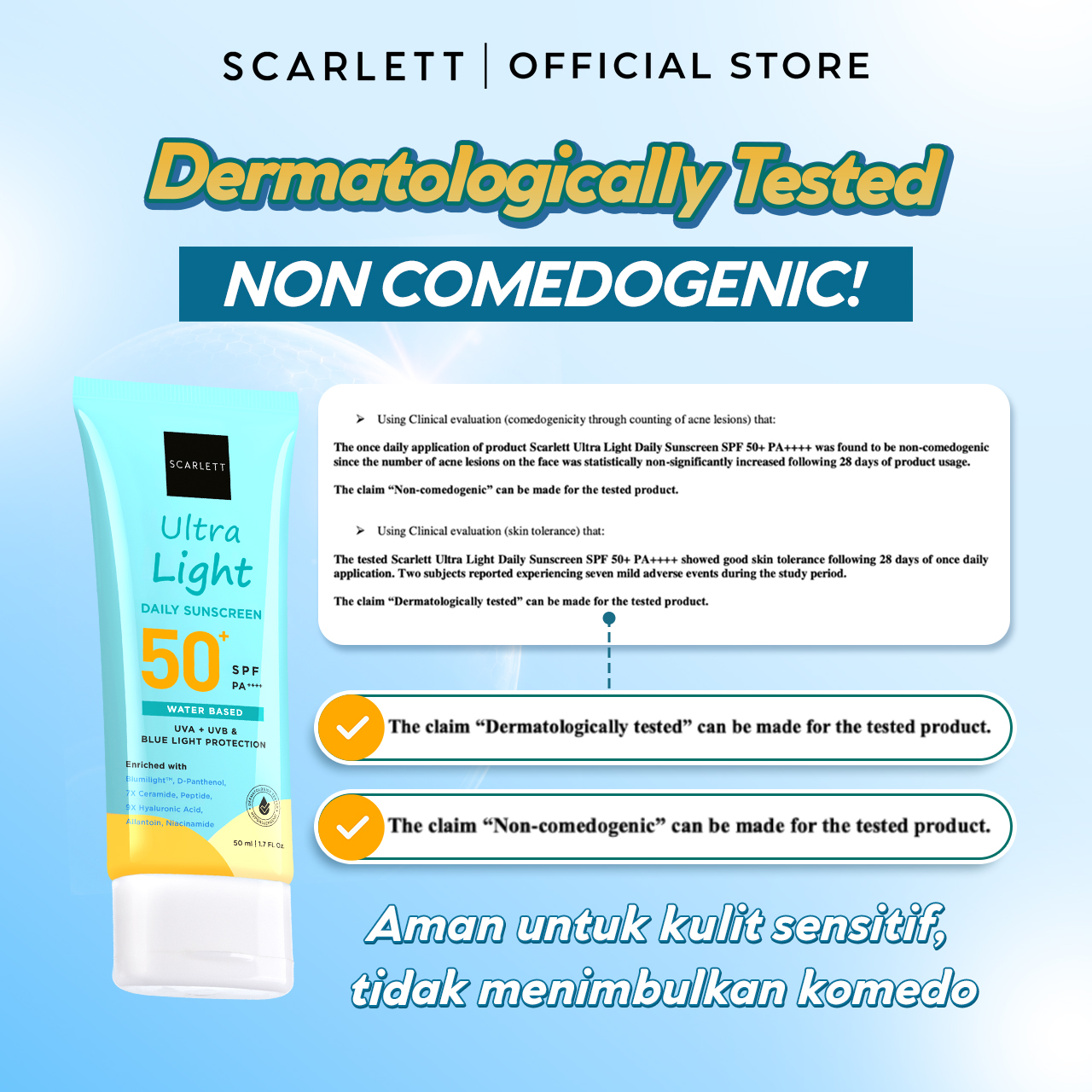 Scarlett Ultra Light Daily Sunscreen Twin Pack 50ml