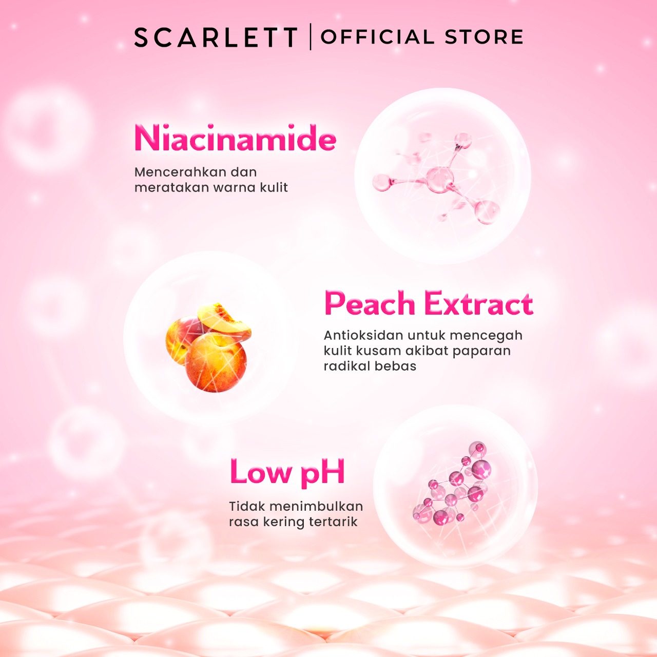 SCARLETT Twinpack Low pH Glow Bright Gel Cleanser-Facial Wash Gentle Formula (100ml x 2)
