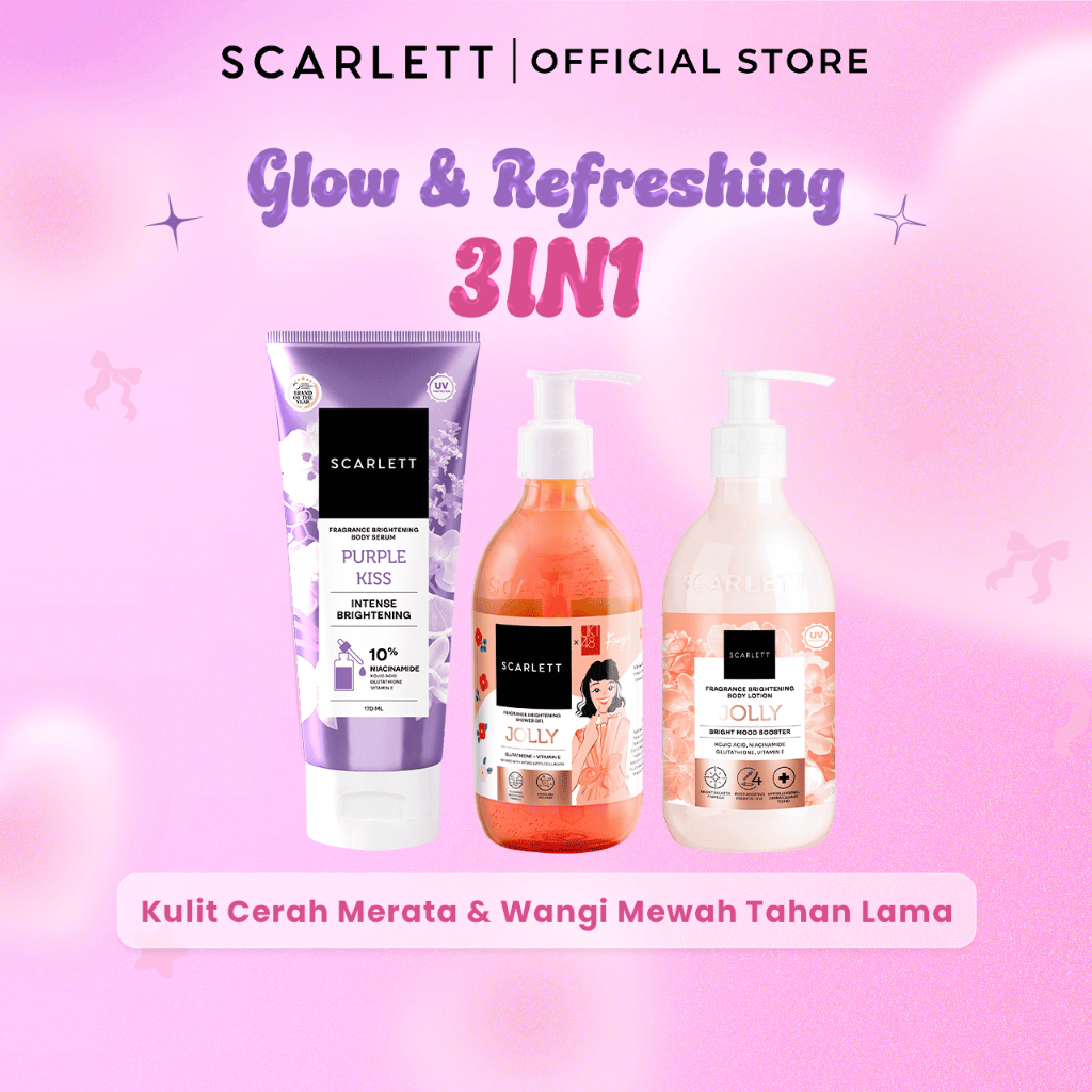 Scarlett Triple Combo Bodycare Glow & Refreshing