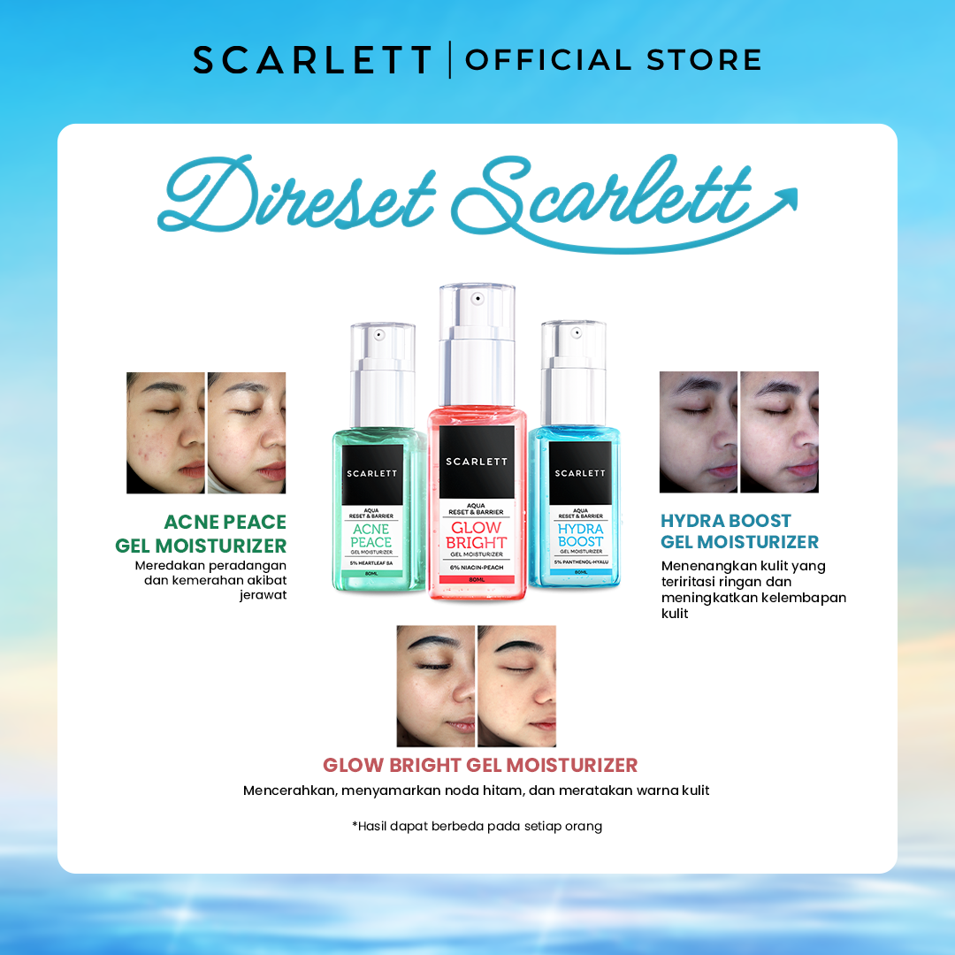 Scarlett Aqua Reset & Barrier Hydra Boost Gel Moisturizer 5% Panthenol-Hyalu