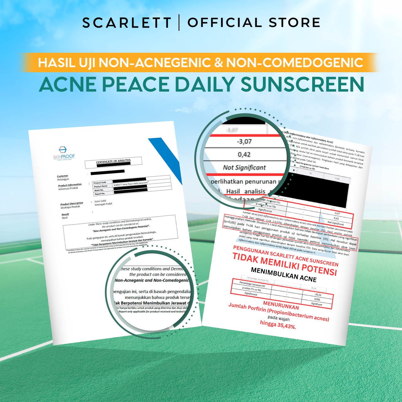 SCARLETT Twinpack Acne Peace Daily Sunscreen