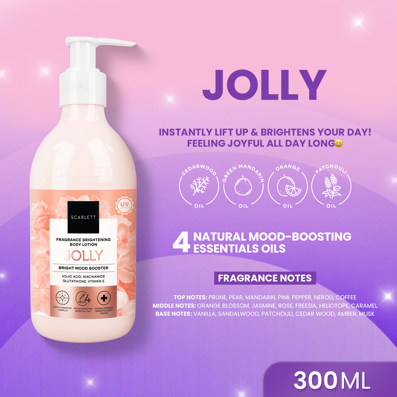 Scarlett Bundle Body Lotion + Body Serum (Jolly Booster)
