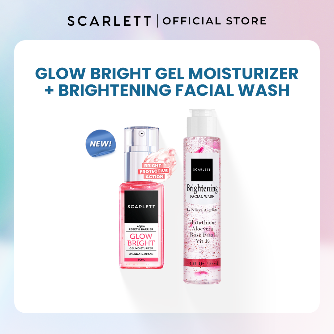 Scarlett Glow Bright Gel Moisturizer + Brightening Facial Wash