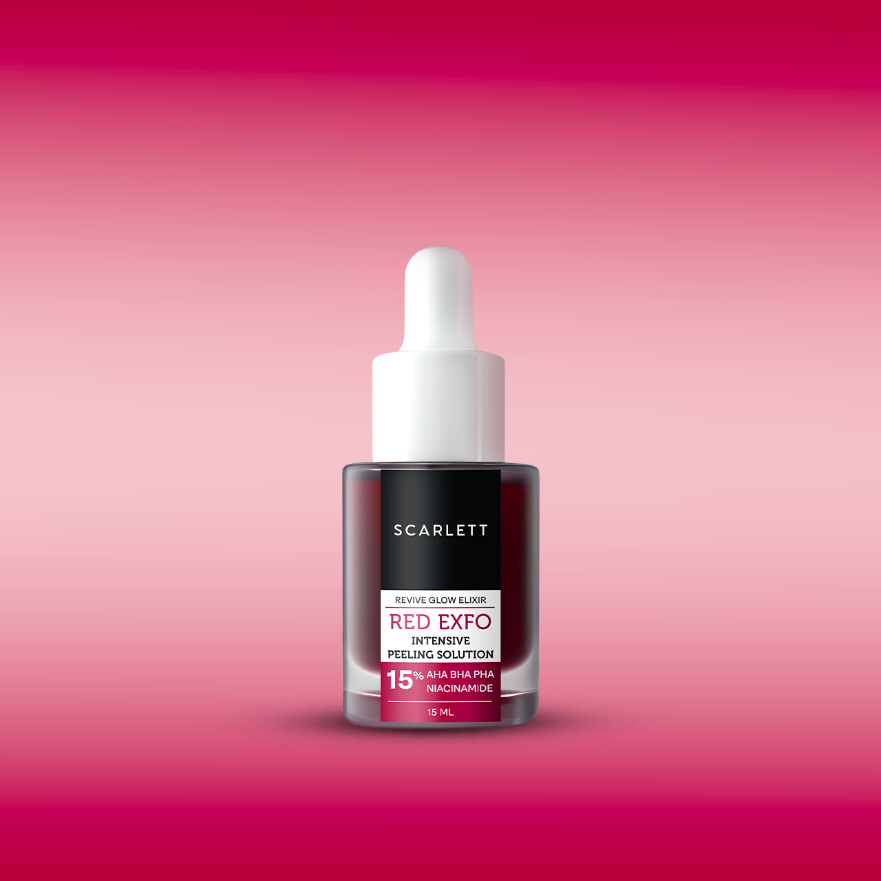 Scarlett Revive Glow Elixir Red Exfo Intensive Peeling Solution