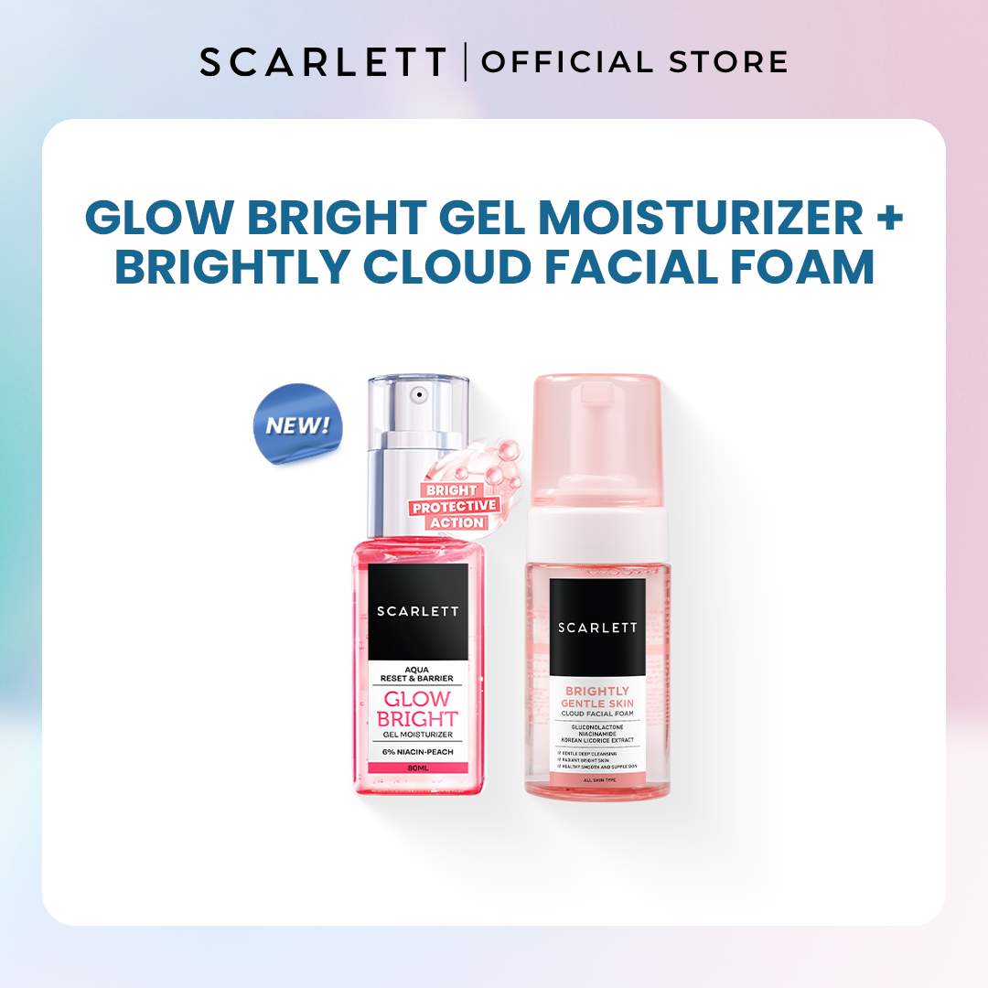 Scarlett Glow Bright Gel Moisturizer + Brightly Cloud Facial Foam