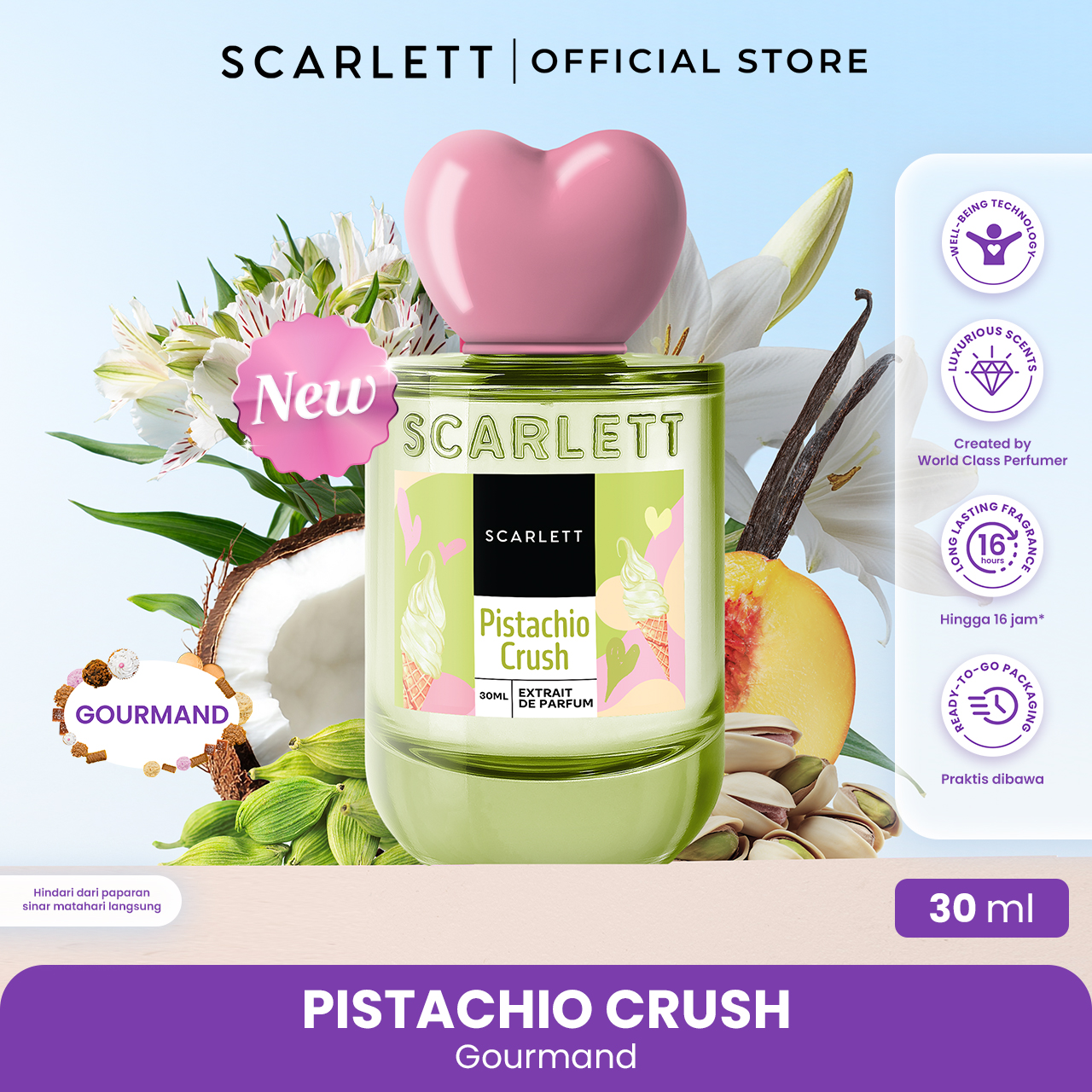 [NEW] Scarlett Whitening Extrait De Parfum Pistachio Crush 30ml