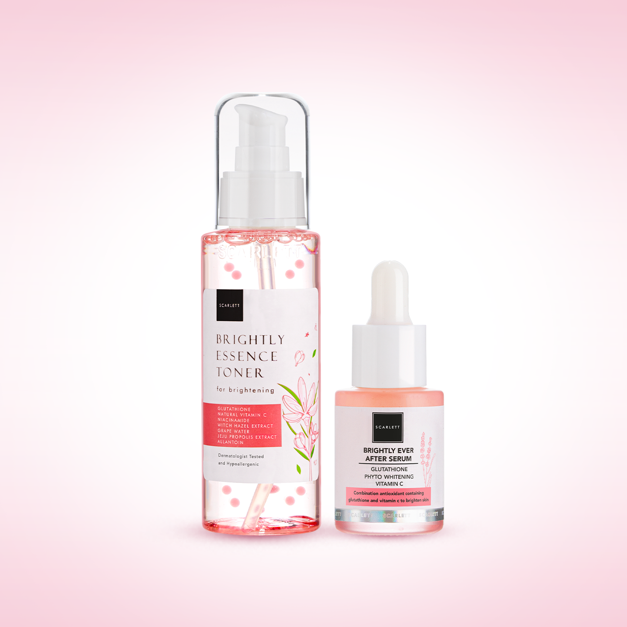 Scarlett Brightly Essence Toner + Brightly Ever After Serum