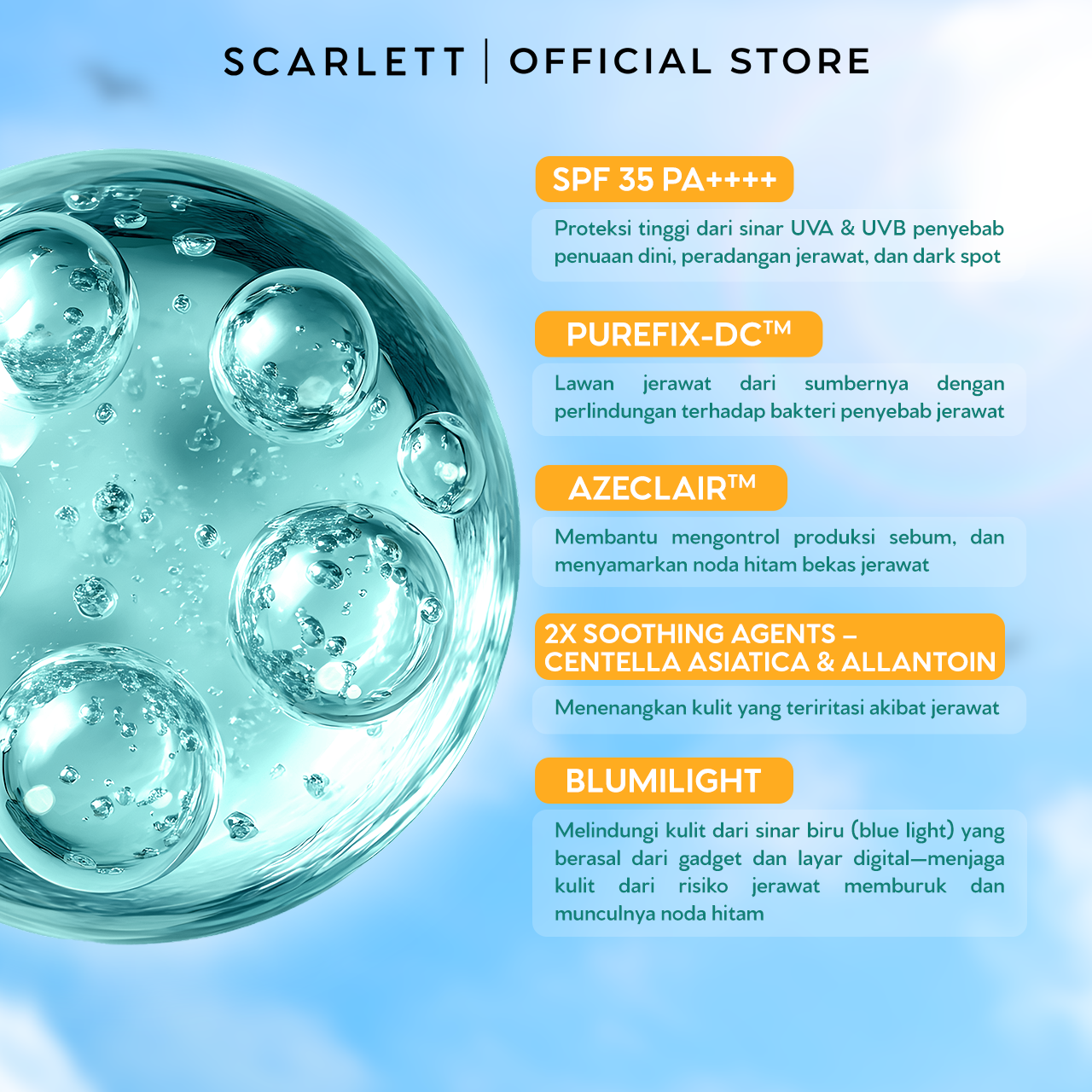 SCARLETT Acne Peace Daily Sunscreen