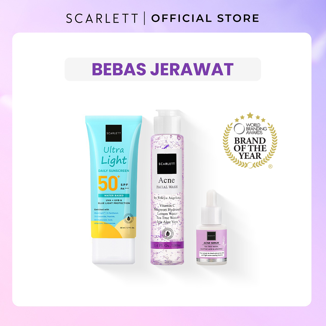 Scarlett Basic Skincare Set (Bebas Jerawat)