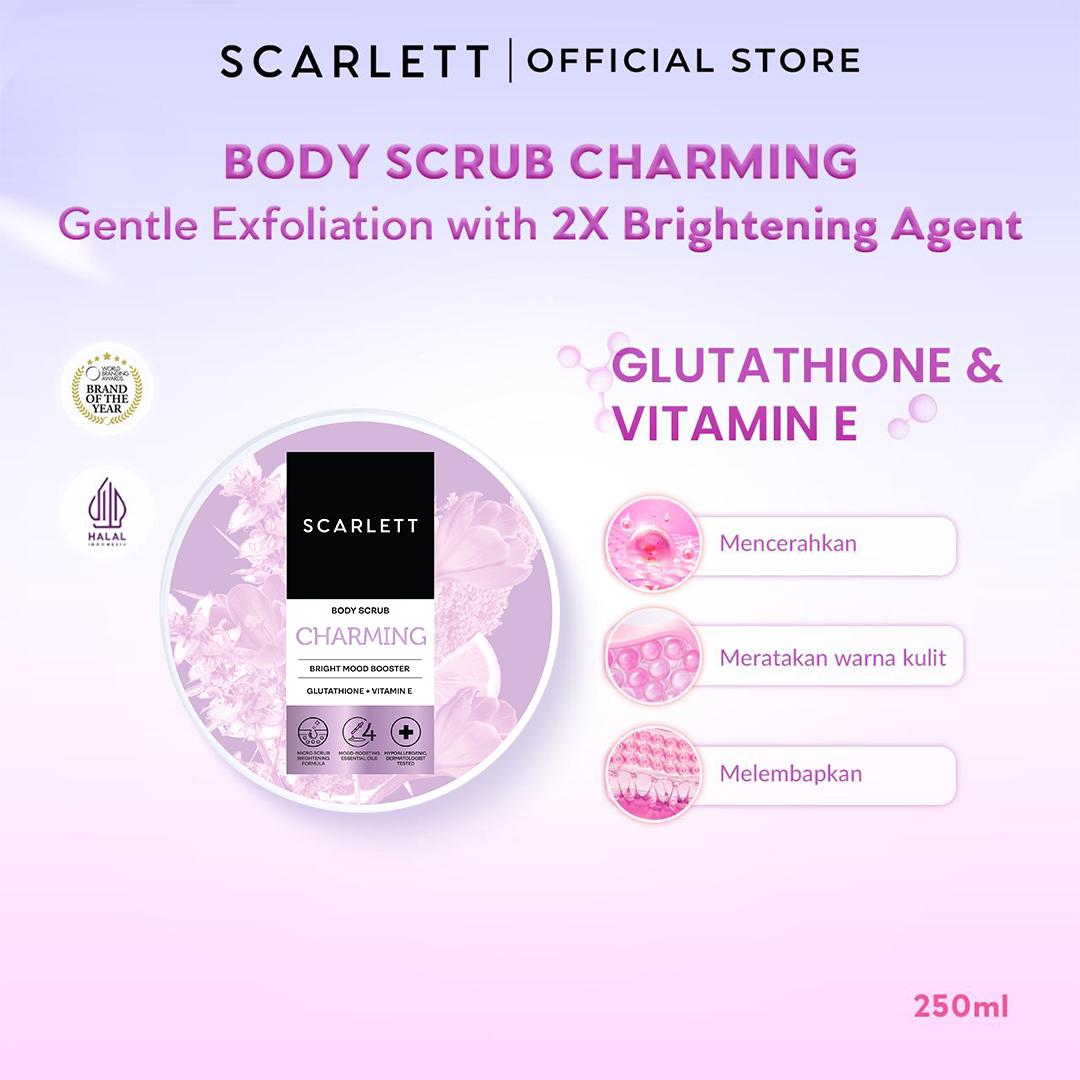 Scarlett Bundle Body Lotion + Body Scrub (Charming Booster)