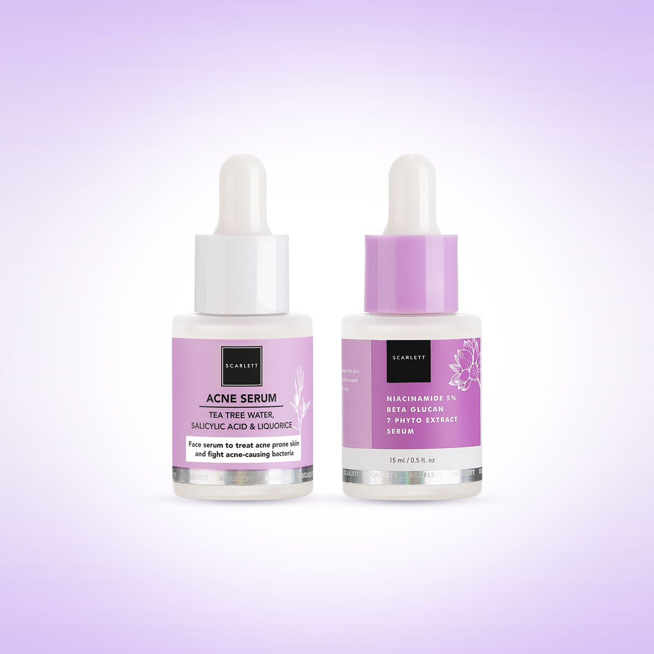 Scarlett Acne Serum + Niacinamide 5% Serum
