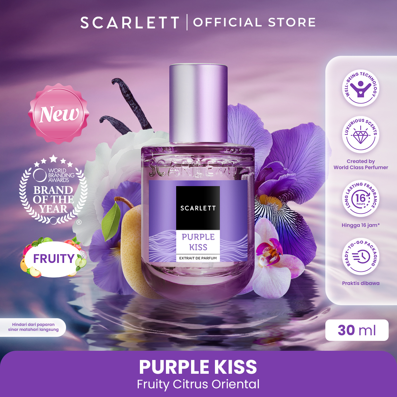 Scarlett Extrait De Parfum Purple Kiss 30ml
