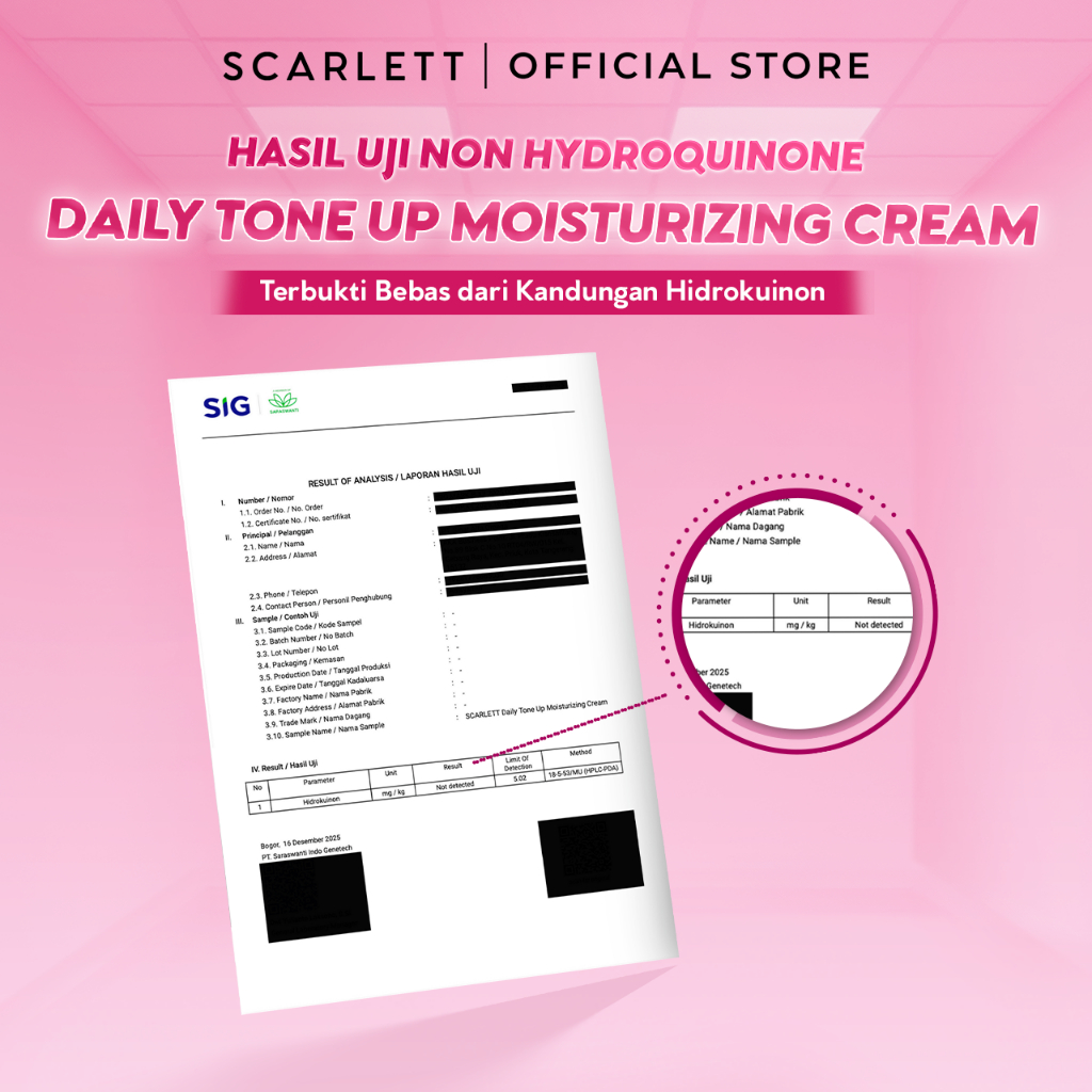 [NEW] Scarlett Daily Tone Up Moisturizing Cream
