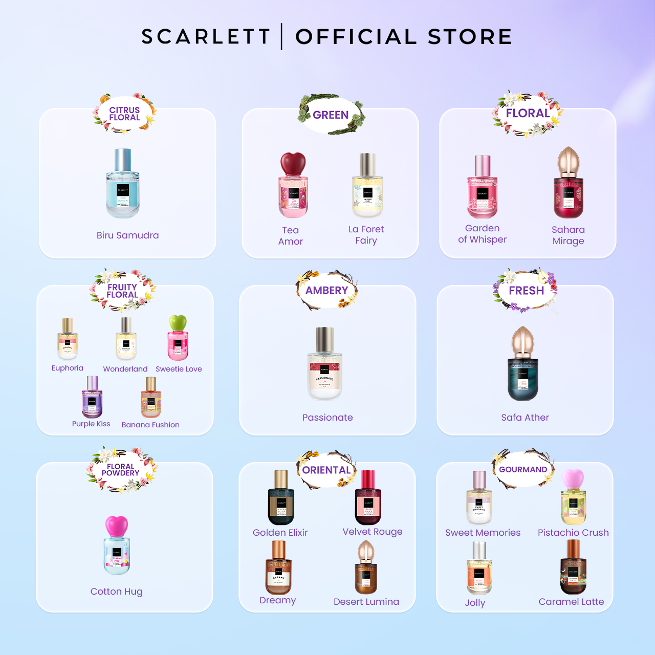 NEW! Scarlett Extrait de Parfum 30ml - Safa Ather - Golden SCENTS of Arabia - Wangi fruity clean yang ringan dan segar - Parfum Unisex Pria Wanita Tahan Lama For Daily Use