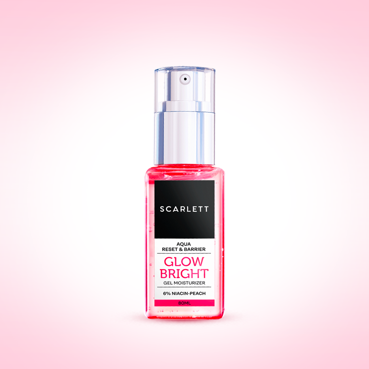 Scarlett Aqua Reset & Barrier Glow Bright Gel Moisturizer 6% Niacin-Peach