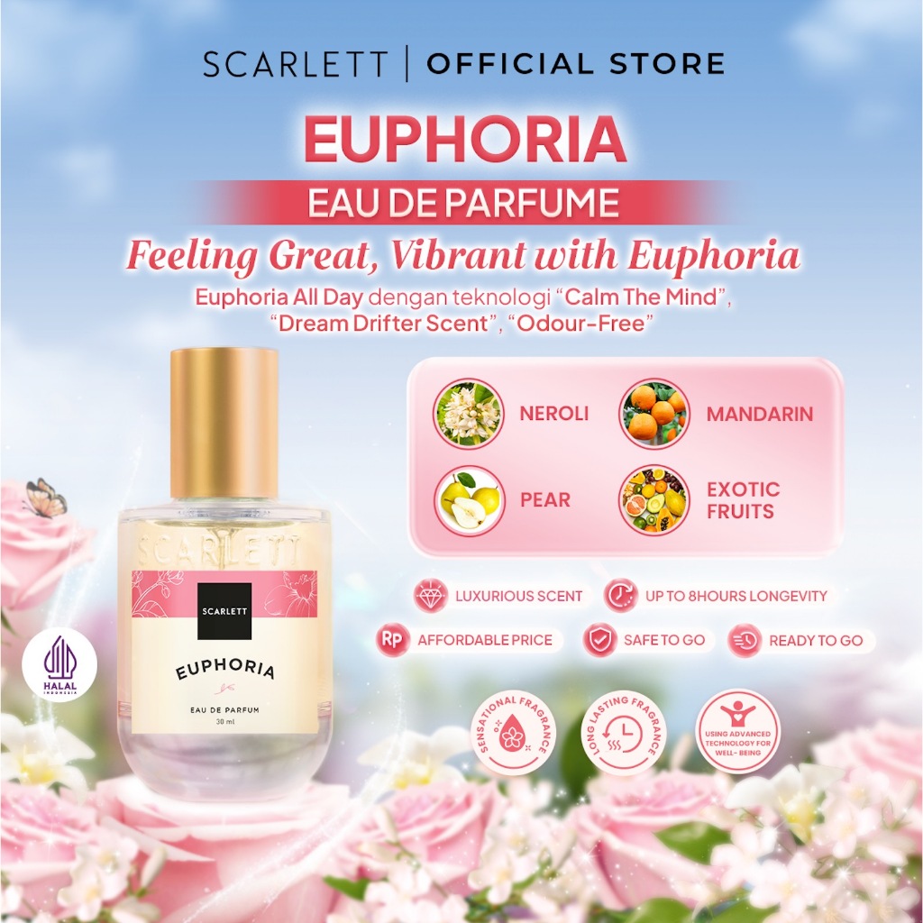 Scarlett Eau De Parfum Bundling 3pcs (Sweet Memories, Euphoria, Passionate)