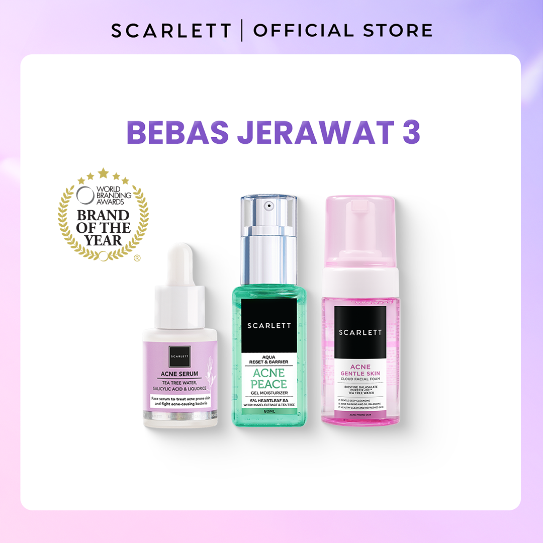 Scarlett Basic Skincare Set (Bebas Jerawat 3)