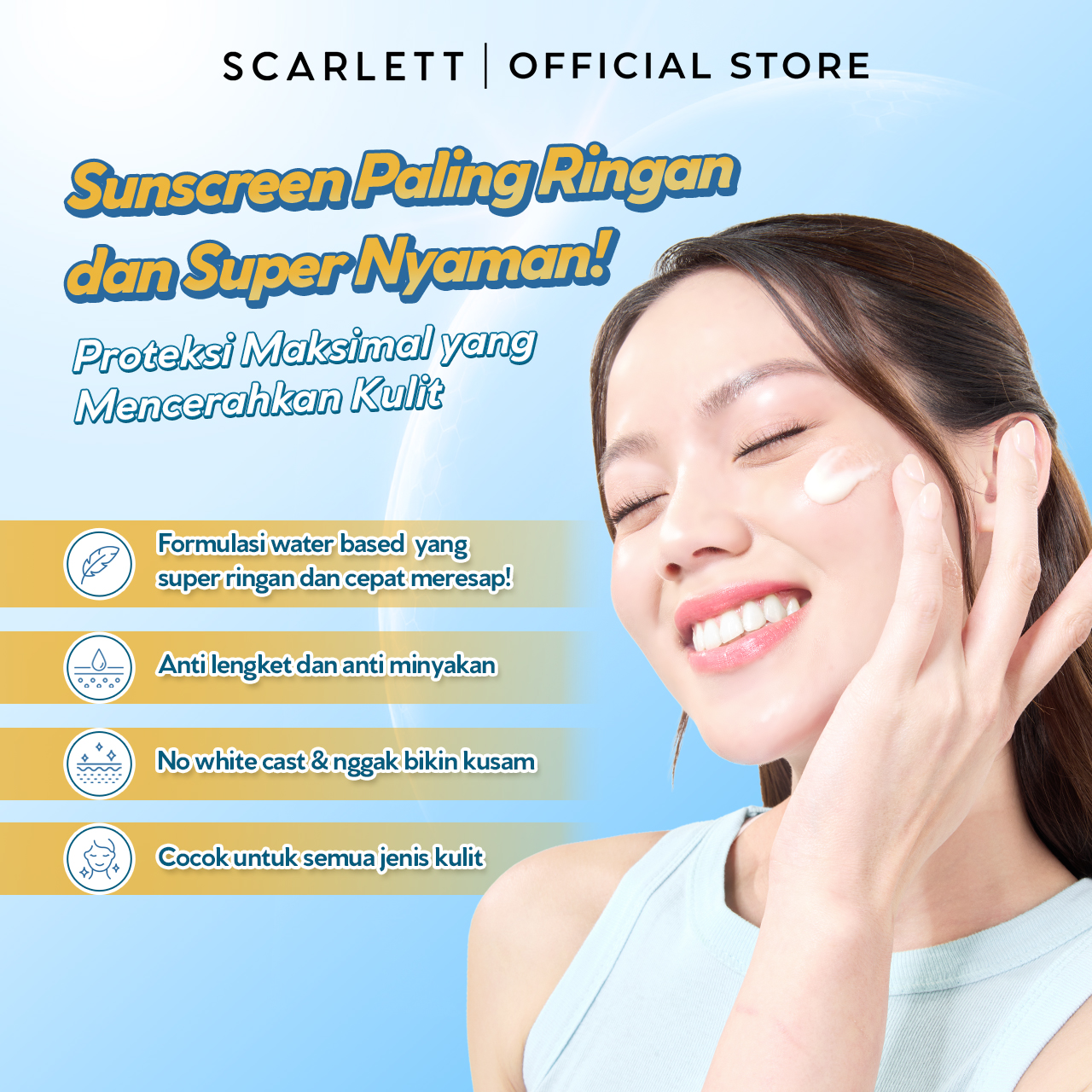 Scarlett Ultra Light Daily Sunscreen Twin Pack 50ml