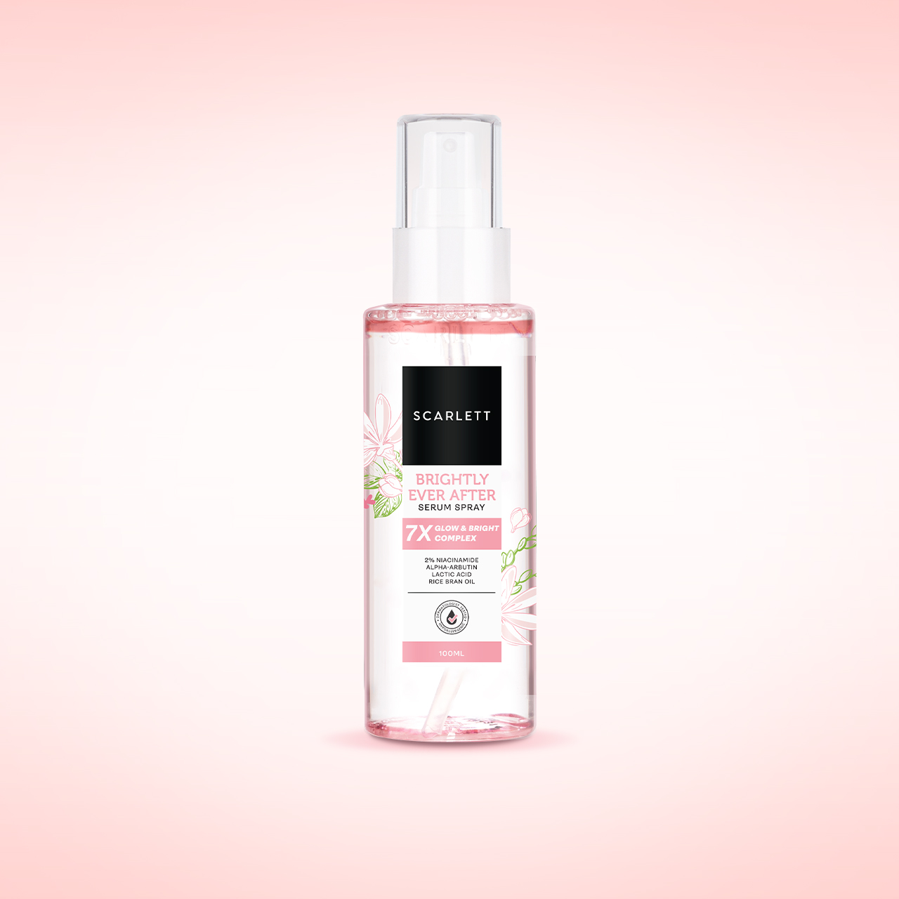 SCARLETT NEW FORMULA Brightly Ever After Serum Spray Dengan 7X Glow & Bright Complex Untuk Mencerahkan Kulit Kusam
