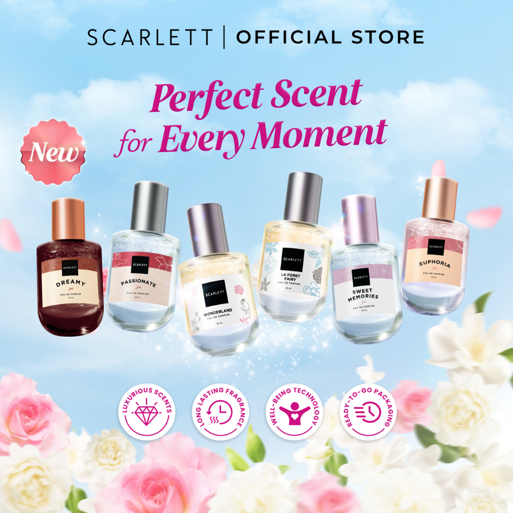 Scarlett Eau De Parfum size 30ml (Bundling 6)