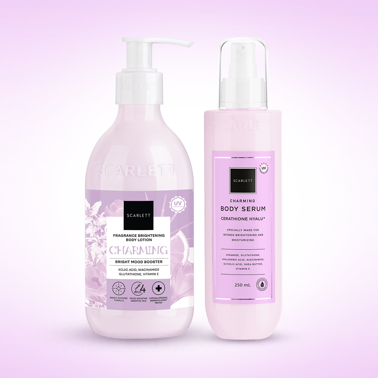 Scarlett Bundle Body Lotion + Body Serum (Charming Booster)