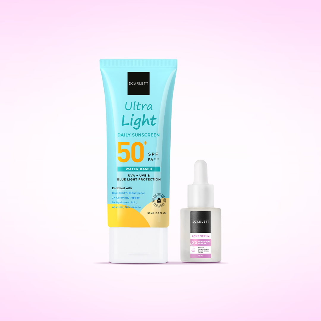 Scarlett Ultra Light Daily Sunscreen + Acne Serum