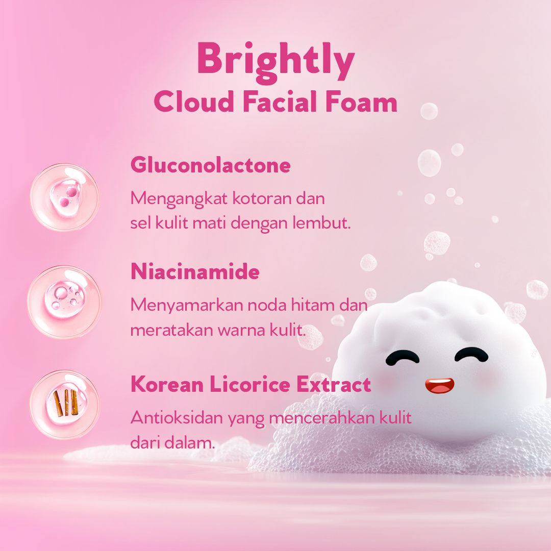 Scarlett Brightly Cloud Facial Foam