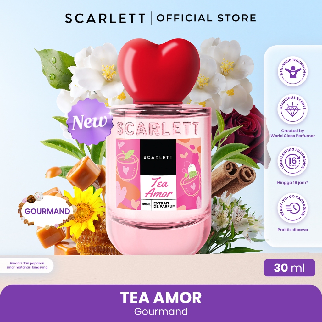 [NEW] Scarlett Whitening Extrait De Parfum Bundling Sweetie Love & Cotton Hug 30ml