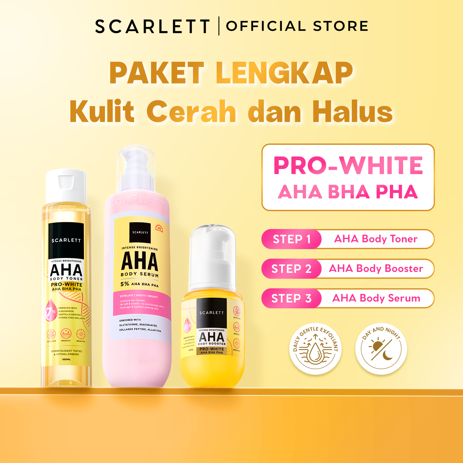 [NEW] Scarlett Intense Brightening AHA Body Toner