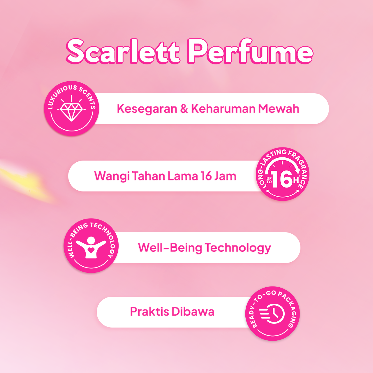 Scarlett SCENT-SATIONAL DUO - Fairytale Whisper (Body Lotion Charming Booster + Parfum Dreamy)