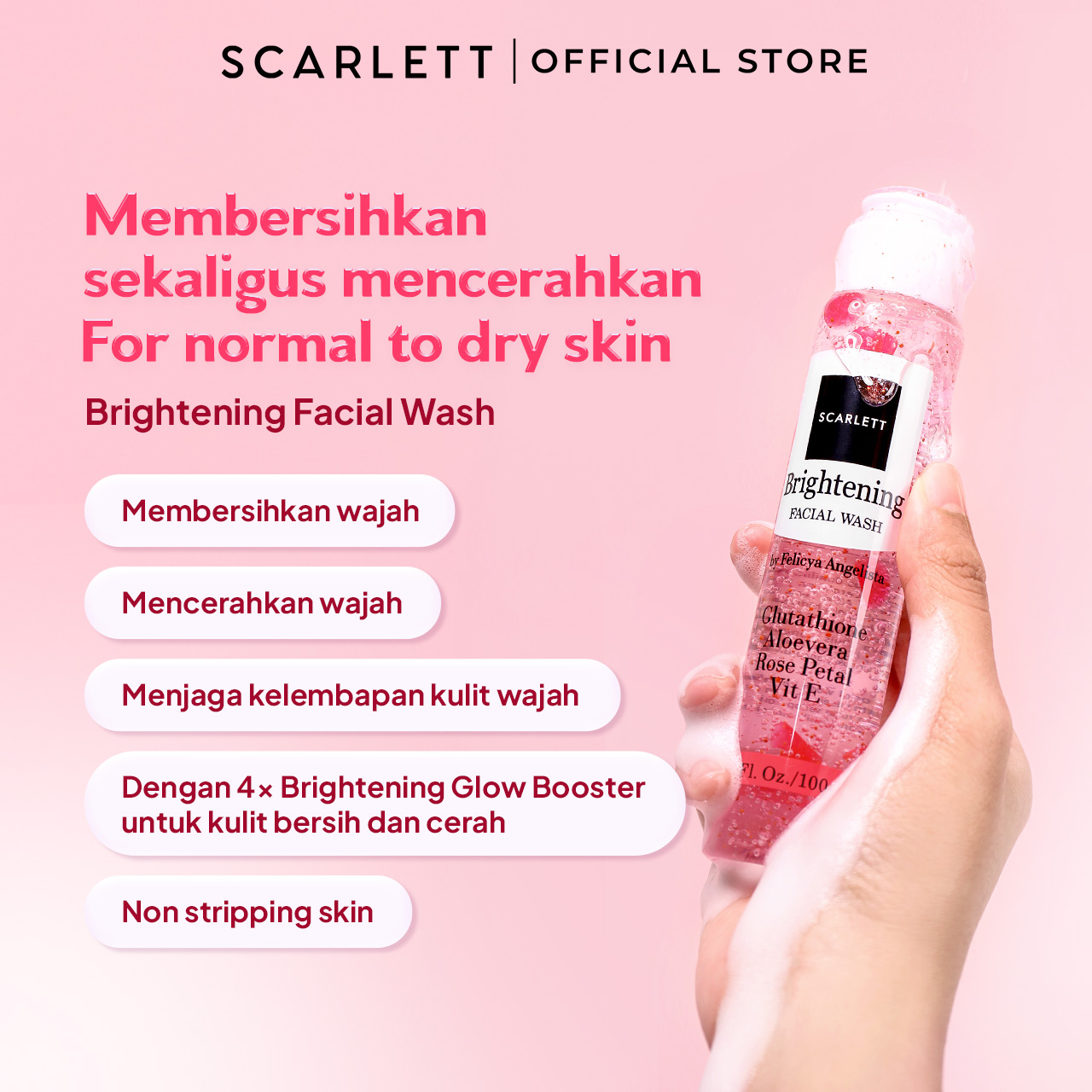 Scarlett Brightening Facial Wash 100ml [TWINPACK]