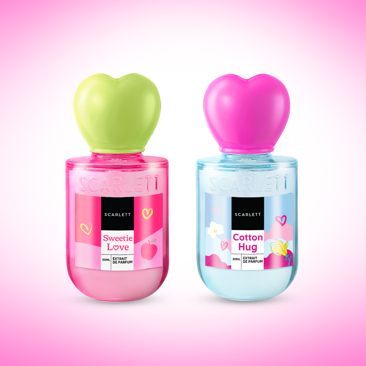 [NEW] Scarlett Whitening Extrait De Parfum Bundling Sweetie Love & Cotton Hug 30ml