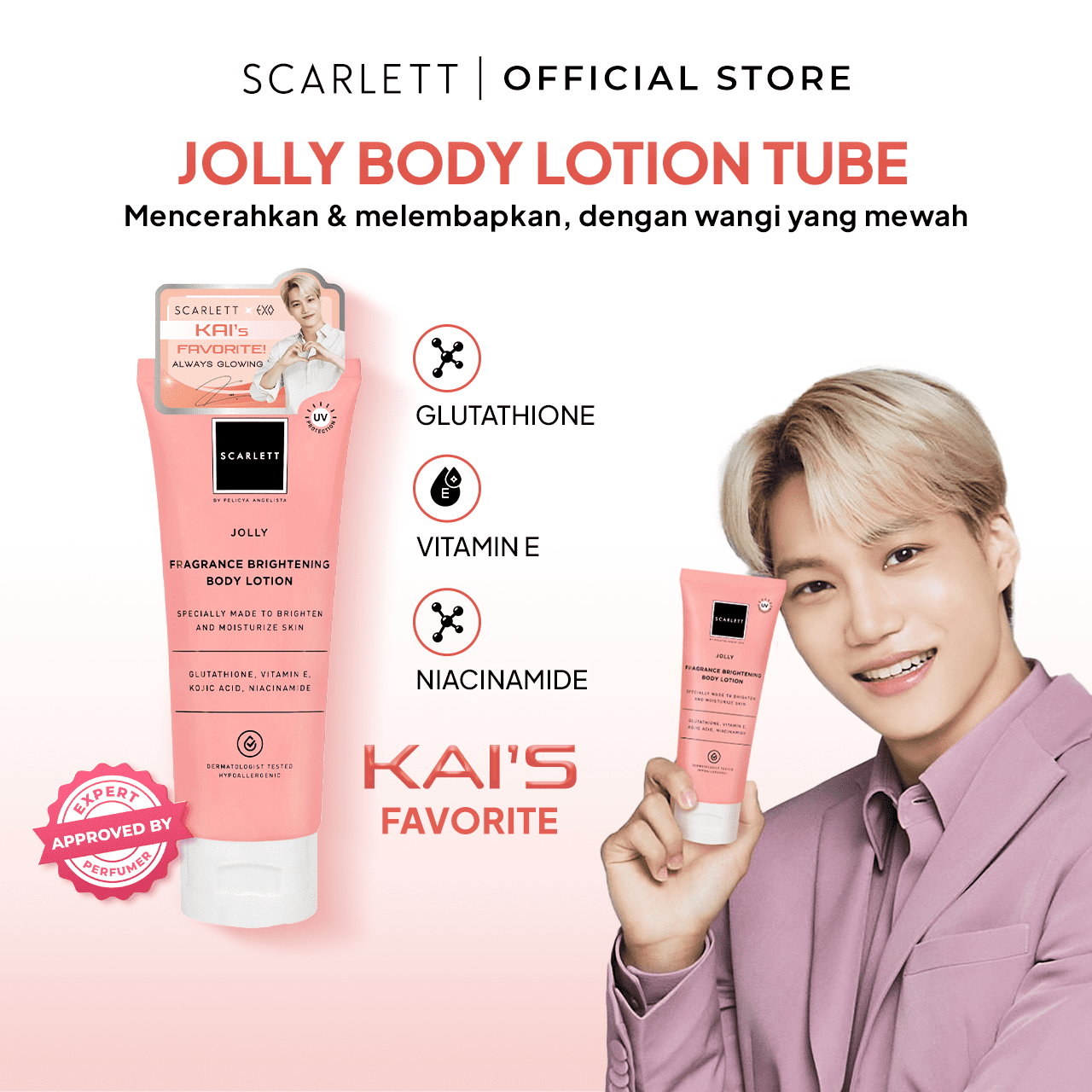 Jolly Body Lotion Tube Scarlett