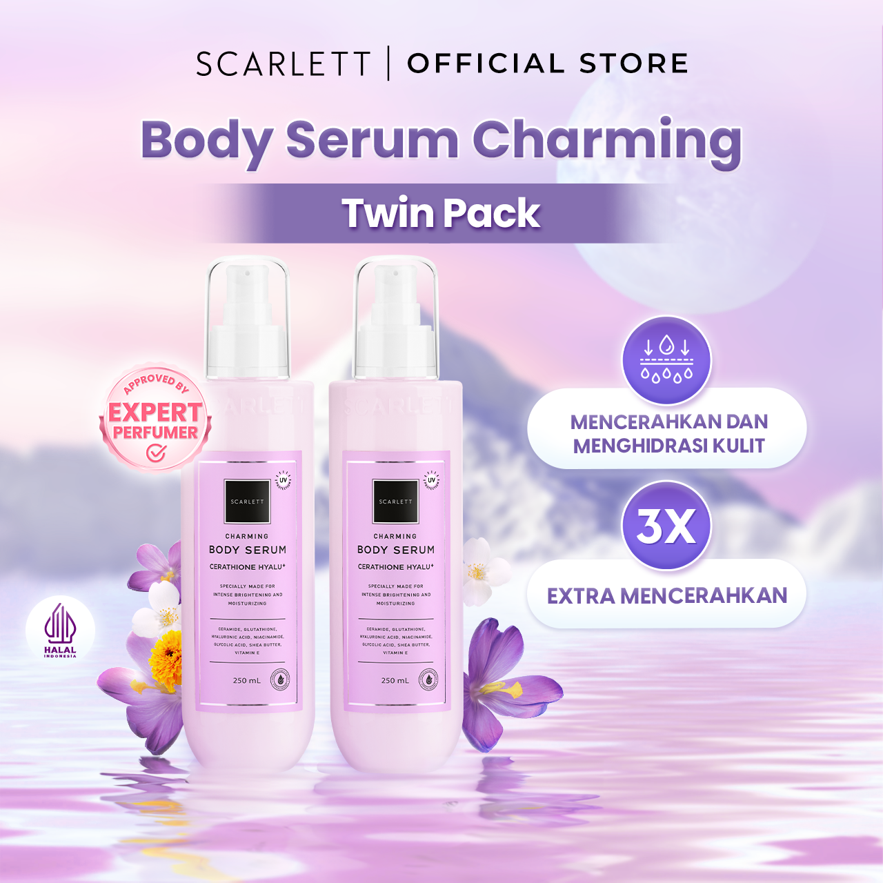 Scarlett Charming Body Serum Twin Pack