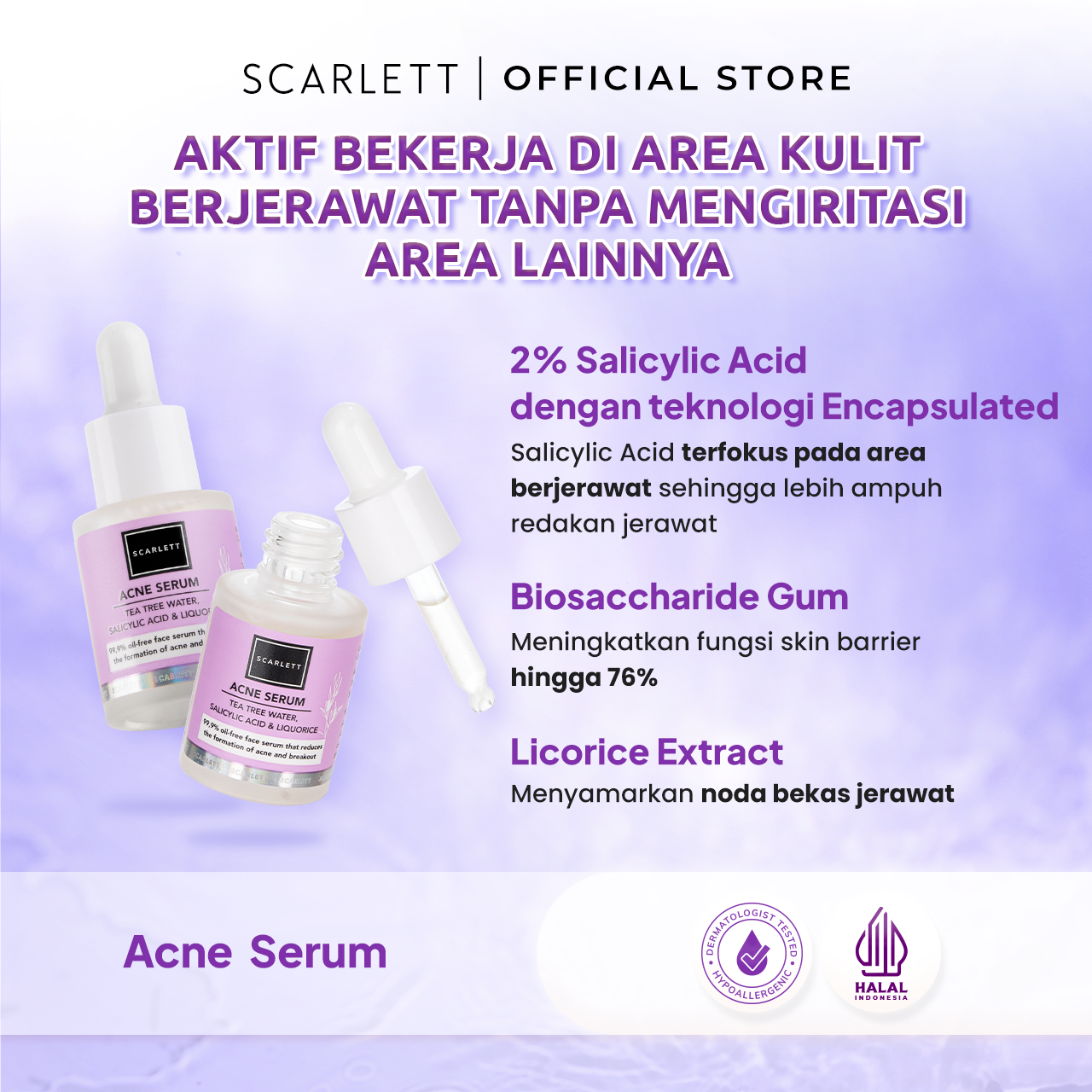 Sunscreen Sun Bright Daily + Acne Serum