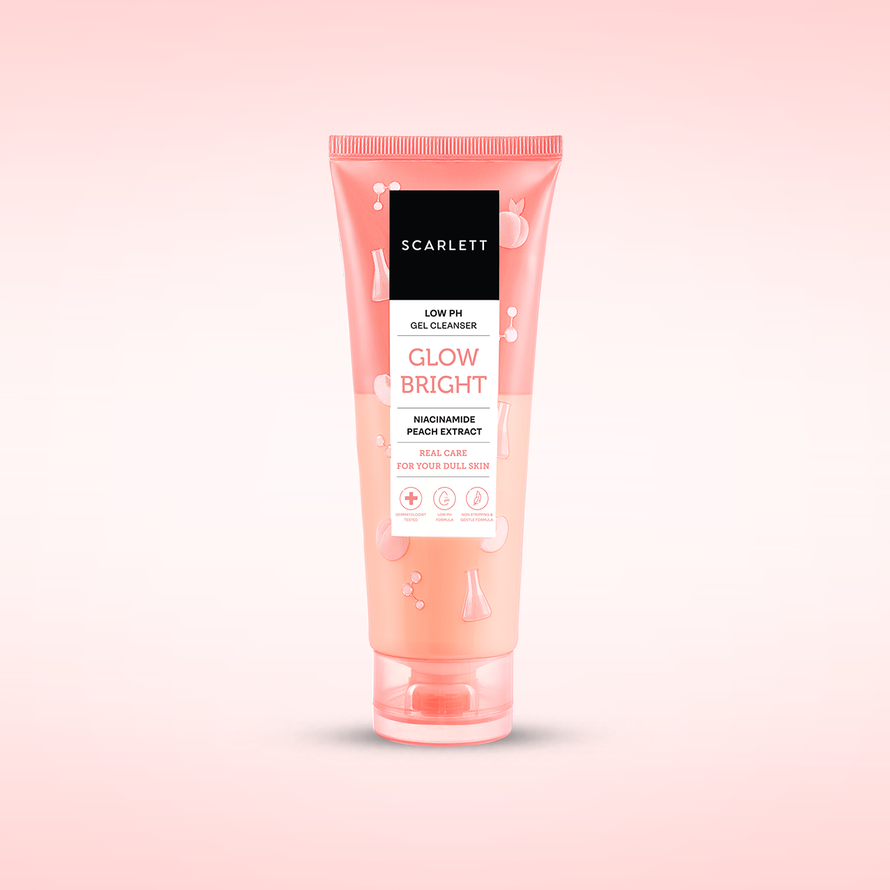 SCARLETT Low pH Glow Bright Gel Cleanser-Facial Wash Gentle Formula 100ml